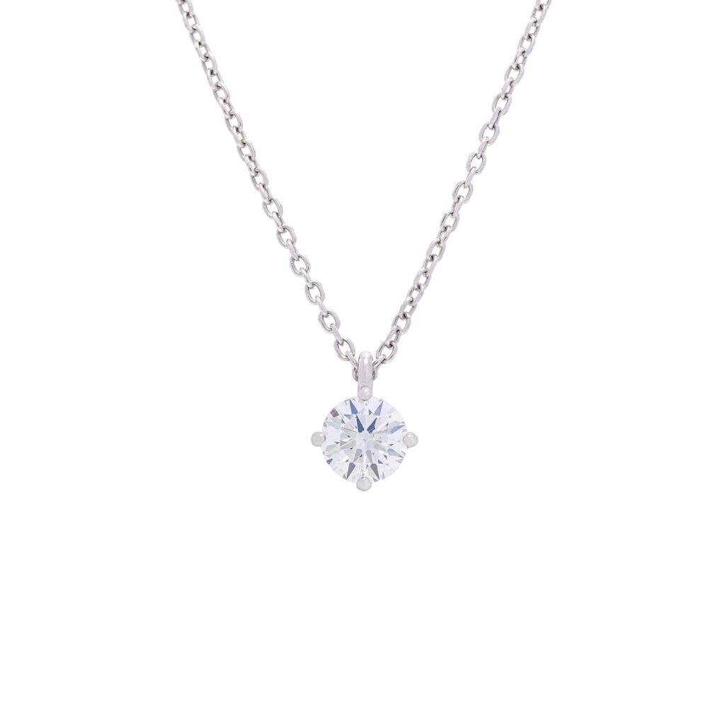 Amelie 4-claw Prong Diamond Pendant