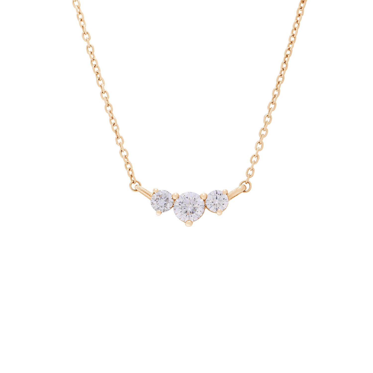 Axelle Trio Diamond Pendant Yellow gold web (1)