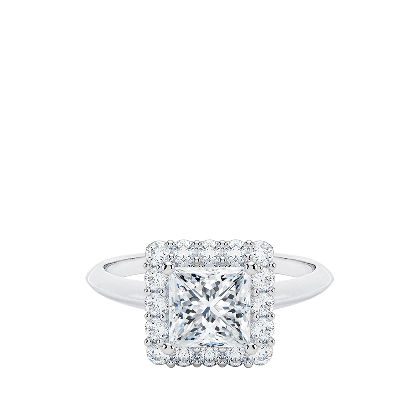 Clara C halo sõrmus